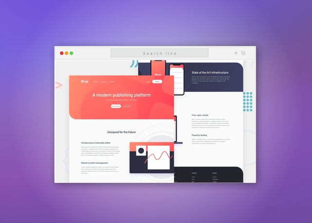 Blogr Landing Page