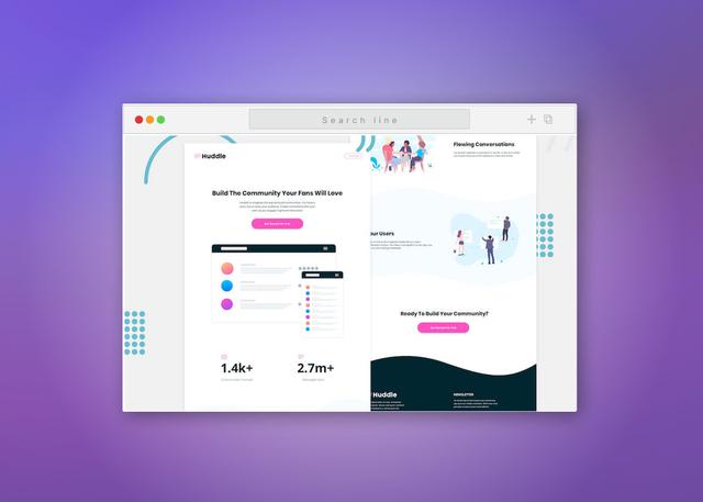 Huddle Landing Page